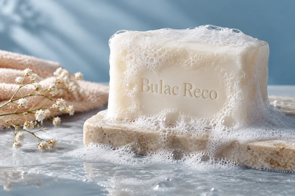 A thoughtful soap and daily-care still life
